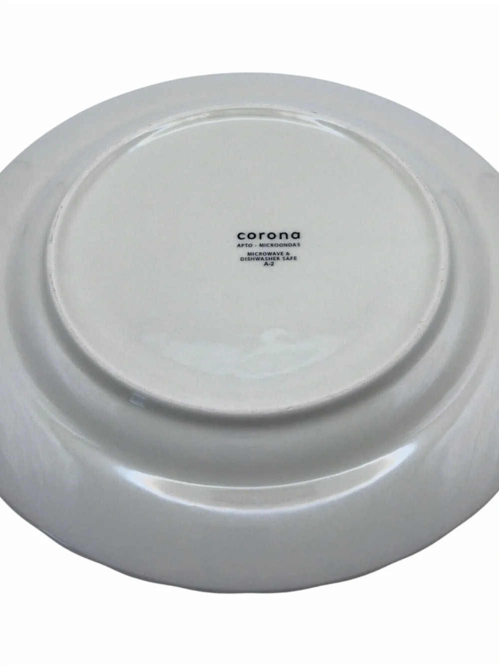 Corona Fleur De Lis Blue White Ceramic Dinner Plate 10.5” Made In Colombia